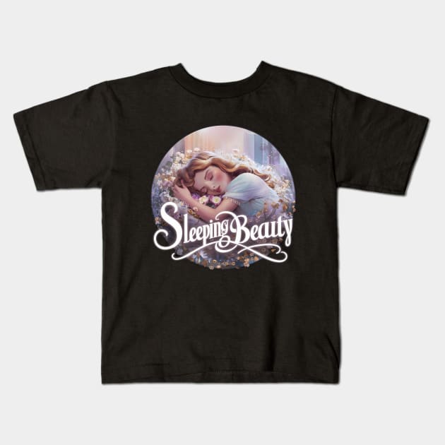 Sleeping Beauty Design Kids T-Shirt by RazorDesign234